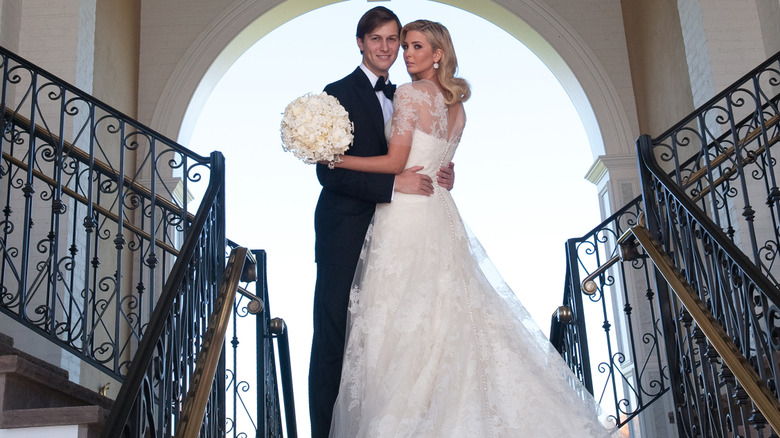 Ivanka Trump and Jared Kushner on their wedding day