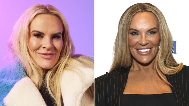 A side-by-side photo showing Heather Gay's Ozempic transformation