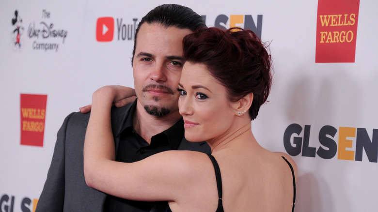 Chyler Leigh embraces ex-husband Nathan West at GLSEN Respect Awards (2017)