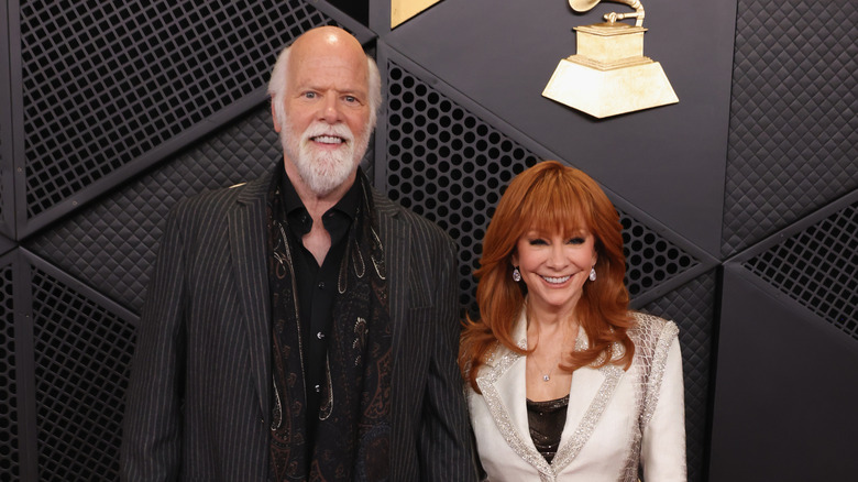 Rex Linn and Reba McEntire attend the 68th GRAMMY Awards on February 01, 2026