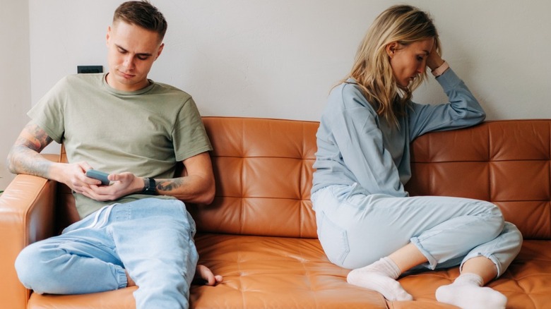 Man and woman on couch