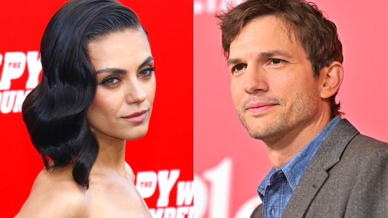 Mila Kunis and Ashton Kutcher side by side