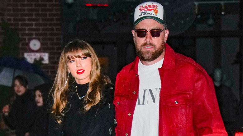 Taylor Swift and Travis Kelce in New York City in 2024