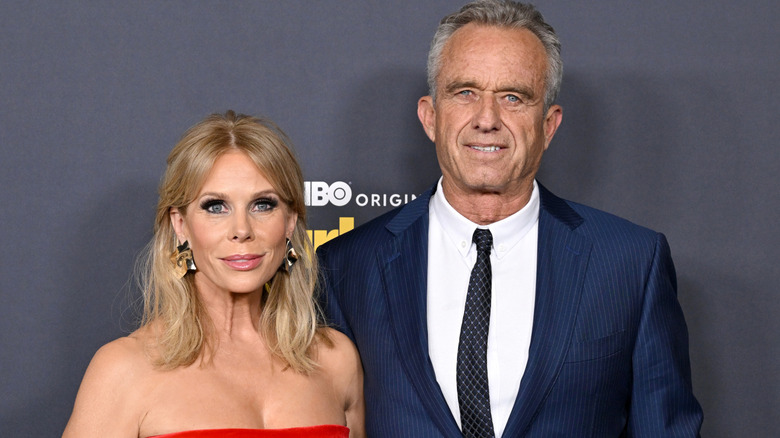 Cheryl Hines and Robert F. Kennedy Jr. smiling