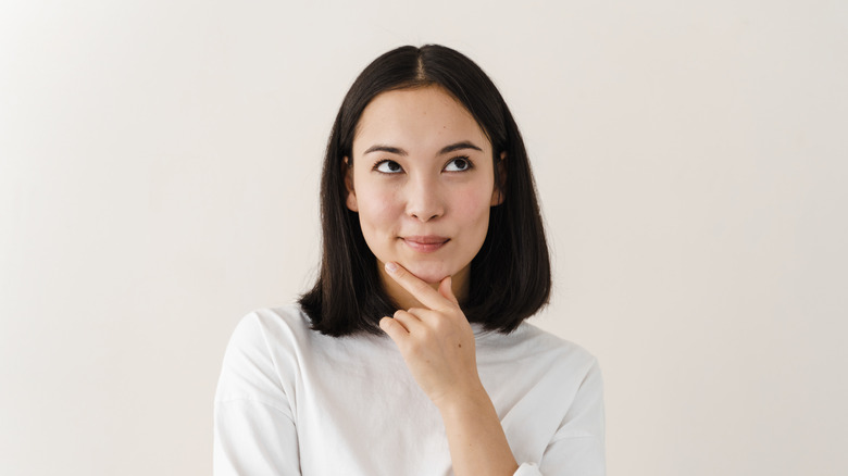 Woman thinking