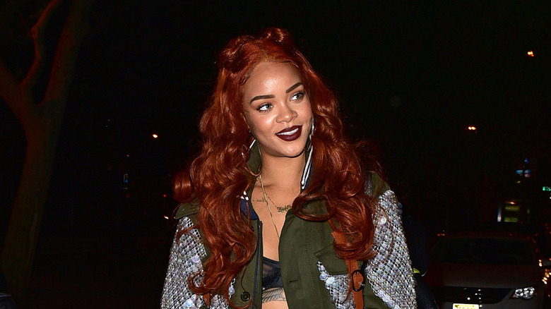 Rihanna red hair