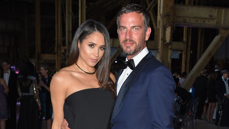 Meghan Markle posing with Markus Anderson