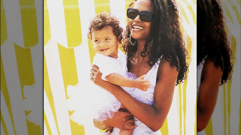 Karen Alexander holds her daughter Ella Rey.