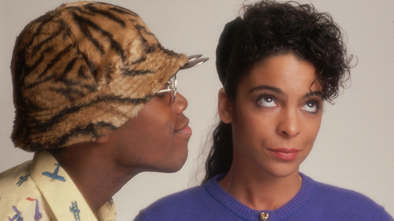 Kadeem Hardison pictured with Jasmine Guy for a 