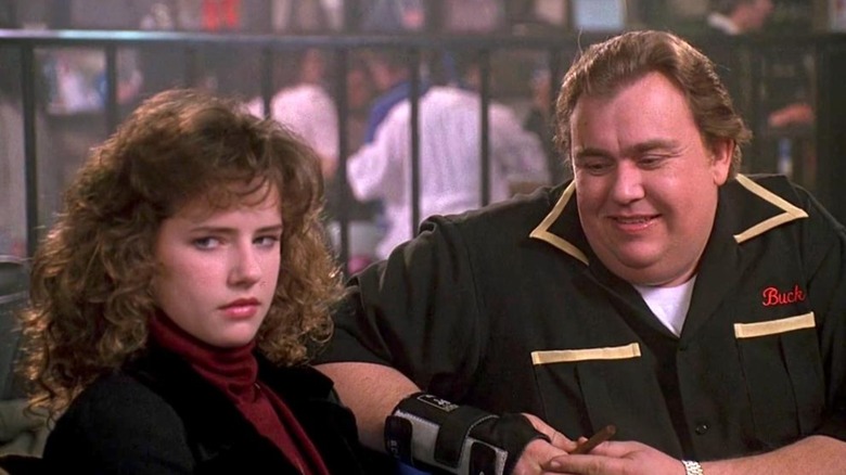 Jean Louisa Kelly as Tia Russell, and John Candy as the title character in "Uncle Buck"