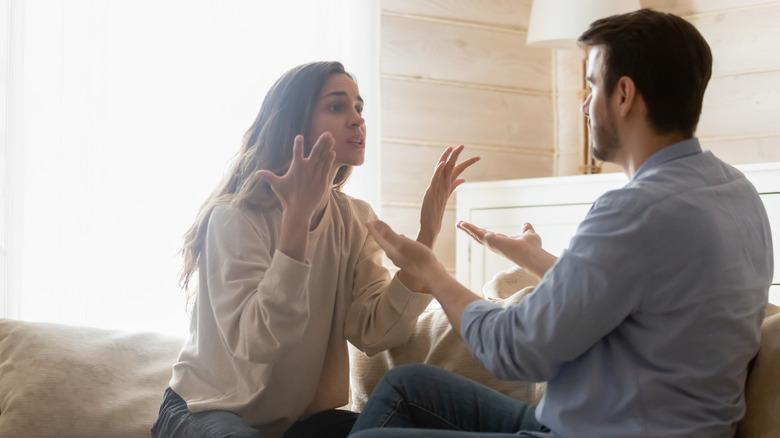 Couple in argument