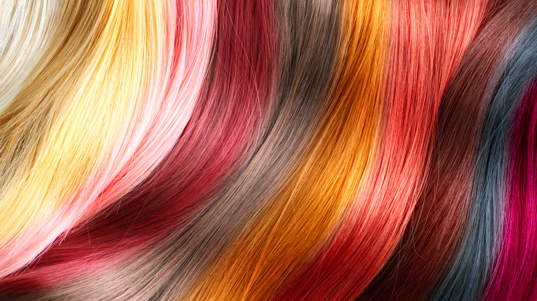 Hair color samples