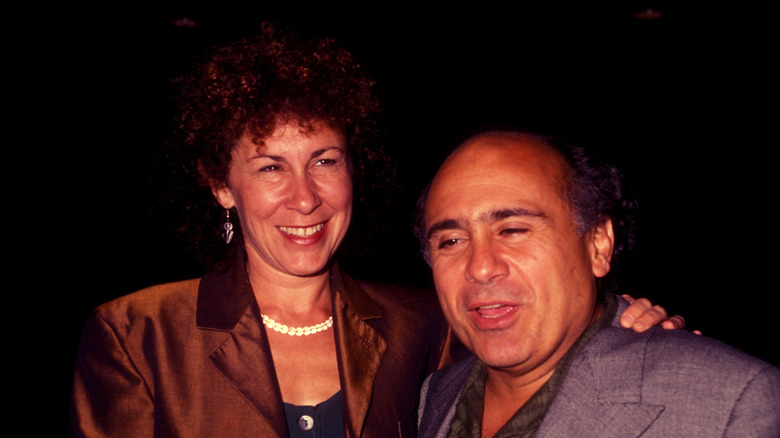 Danny DeVito and wife Rhea Perlman leave Spago restaurant.
