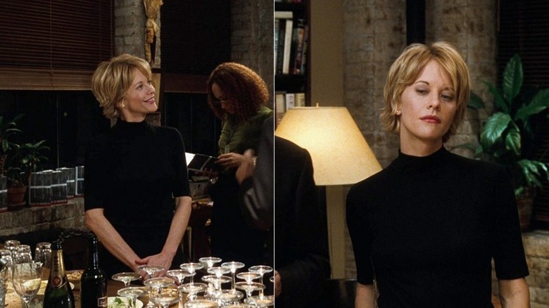 Side by side of Meg Ryan as Kathleen Kelly in "You've Got Mail"