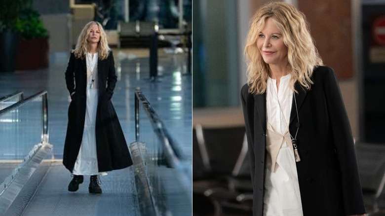 Side by side of Meg Ryan as Willa in "What Happens Later"