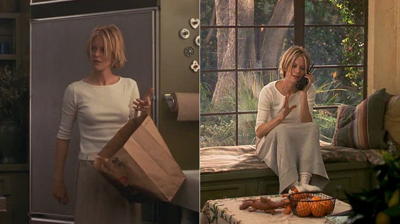 Side by side of Meg Ryan as Eve Mozell Marks in "Hanging Up"