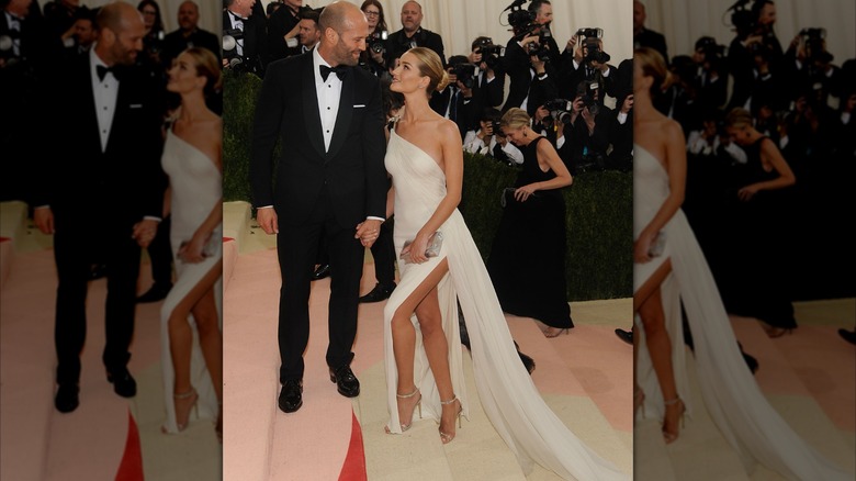 Rosie Huntington-Whiteley and Jason Statham on May 02, 2016