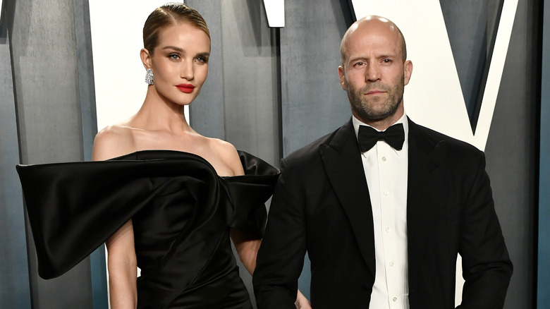 Rosie Huntington-Whiteley and Jason Statham on February 09, 2020