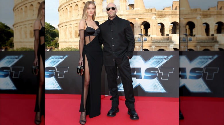 Rosie Huntington-Whiteley and Jason Statham on May 12, 2023