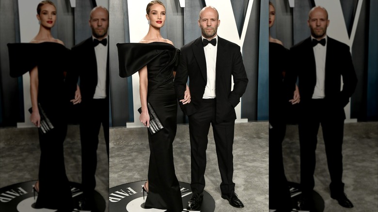 Rosie Huntington-Whiteley and Jason Statham on February 09, 2020