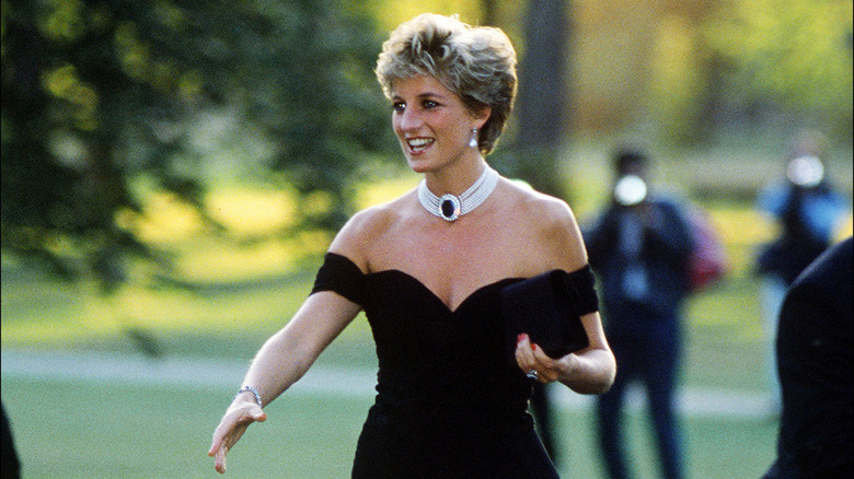 Princess Diana in famous black "revenge dress."