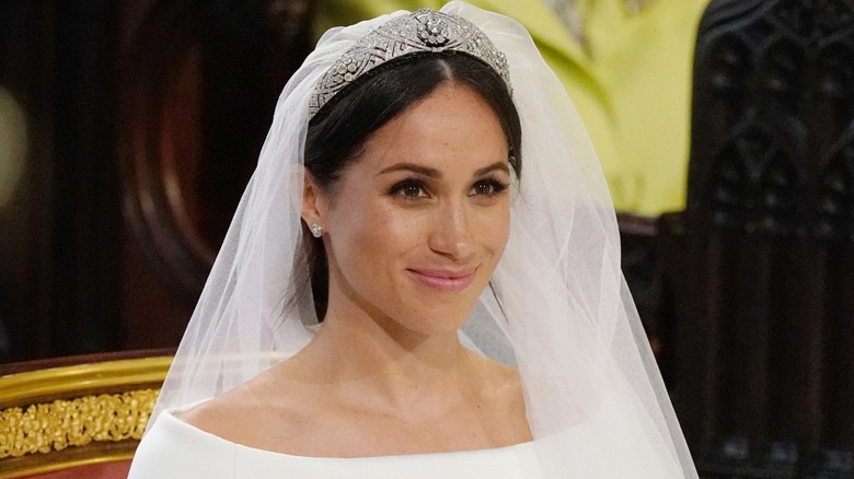 Meghan Markle at the altar for her 2017 wedding.