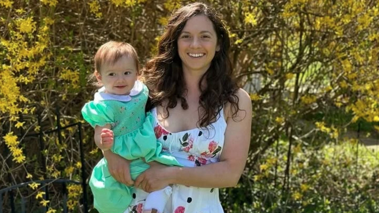 Mackenzie Rosman with her daughter