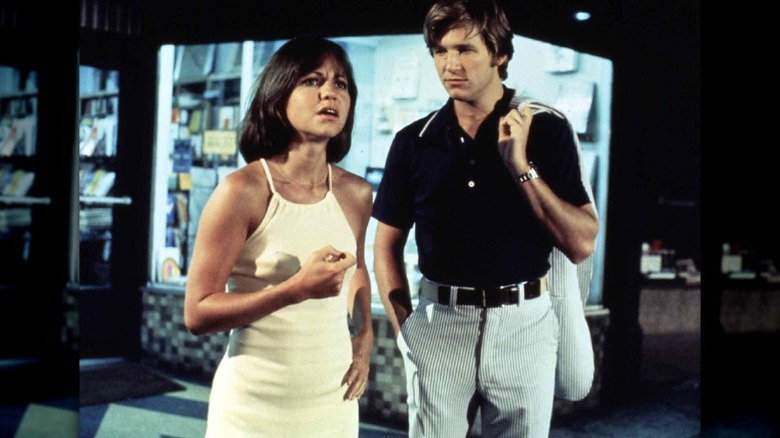 Sally Field and Jeff Bridges on the set of Stay Hungry