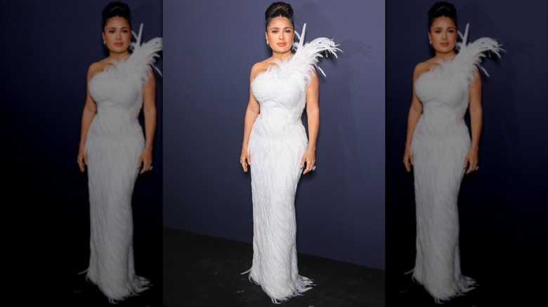 Salma Hayek at the 2026 Kering Women in Motion Awards during the 79th annual Cannes Film Festival in France in May 2026