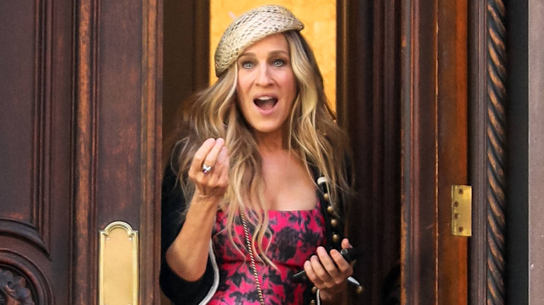 Sarah Jessica Parker filming