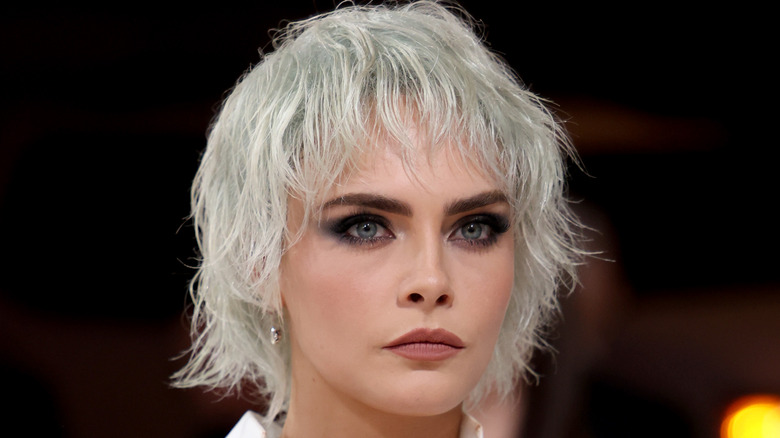 Cara Delevinge wolf cut