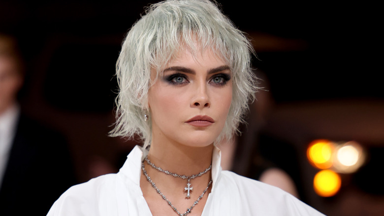 Cara Delevinge wolf cut