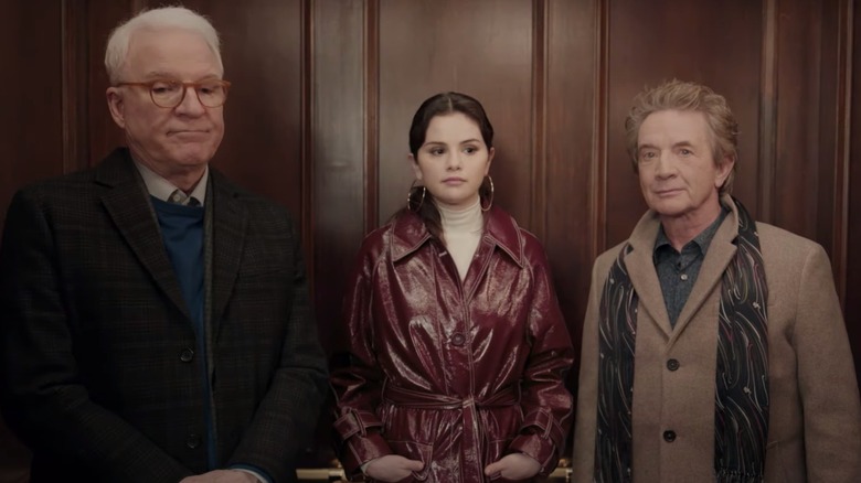 Steve Martin, Selena Gomez, and Martin Short in Only Murders in the Building