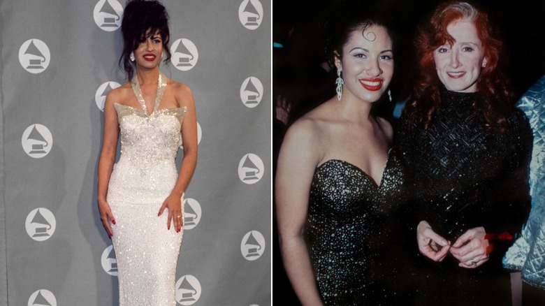 Selena Quintanilla on the Grammys red carpet
