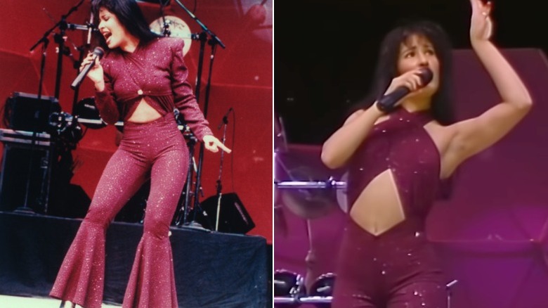Selena performs at the Houston Astrodome