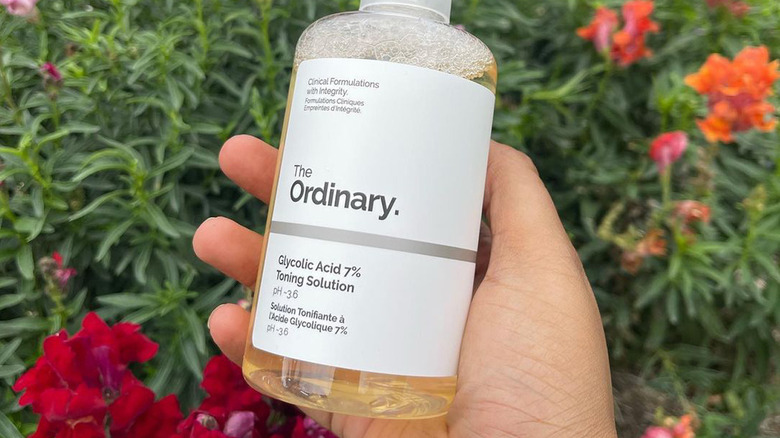 Bottle of The Ordinary's glycolic acid