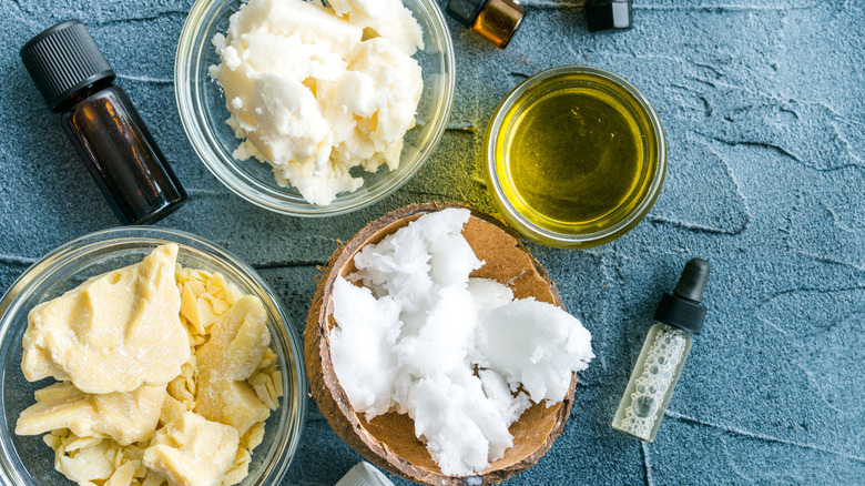 coconut oil and shea butter