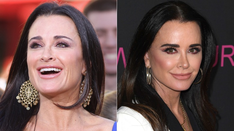 Kyle Richards in 2012 and 2025