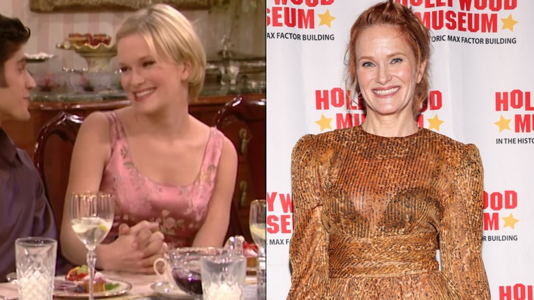 Split image of Nicholle Tom on The Nanny and at Hollywood Museum's new exhibit honoring Fran Drescher on September 30, 2025