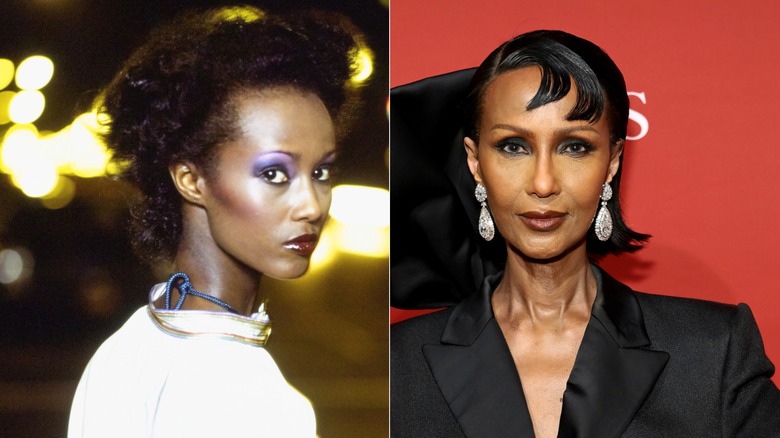 Iman in 1976 and 2026