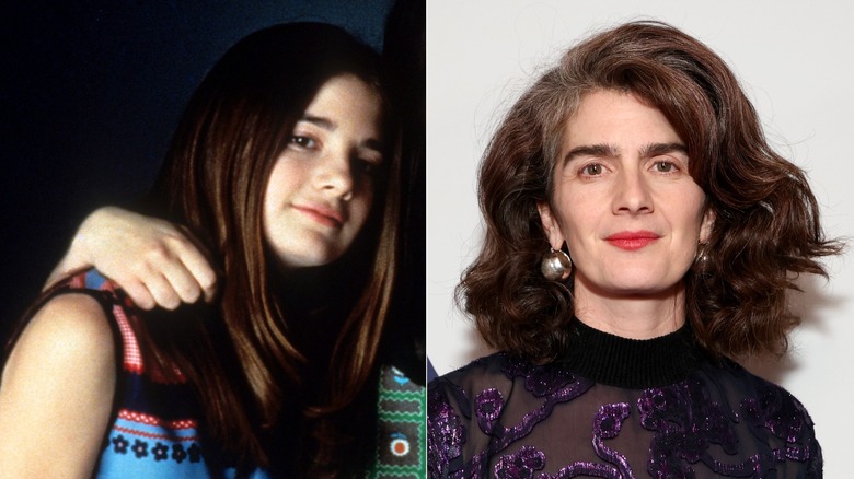 Side-by-side photos of Gabby Hoffman from 1995 and 2025