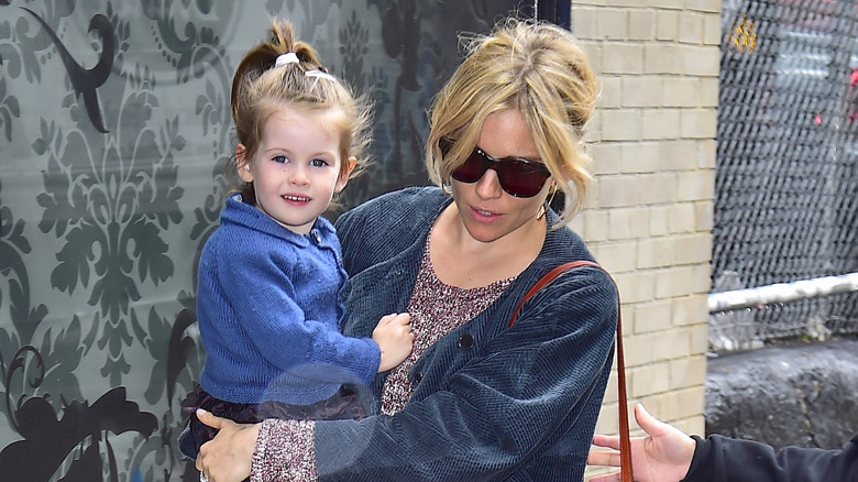 Sienna Miller and daughter Marlowe in 2015