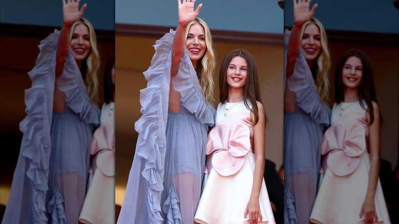 Sienna Miller and daughter Marlowe in 2024