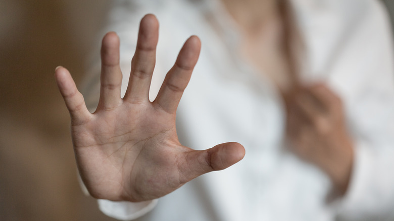 outstretched hand