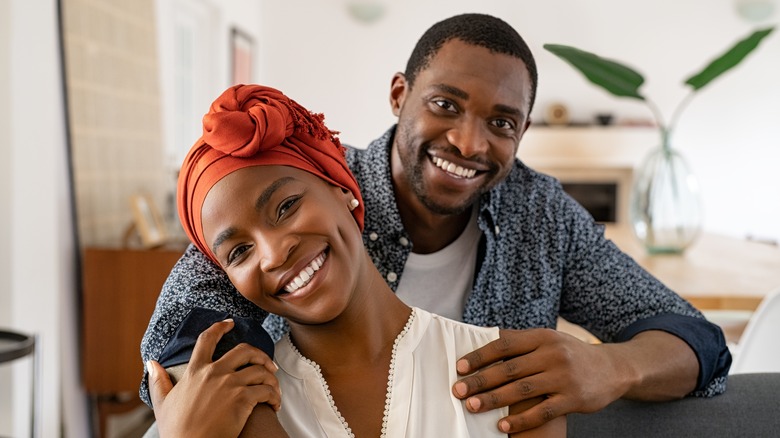 couple smiling