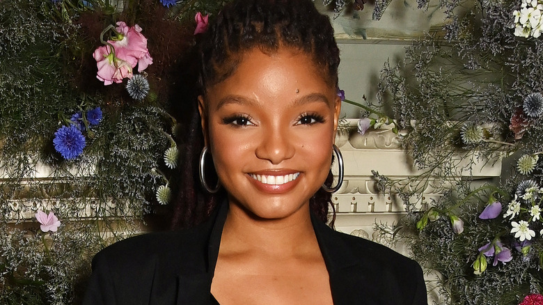 Actor Halle Bailey smiling 