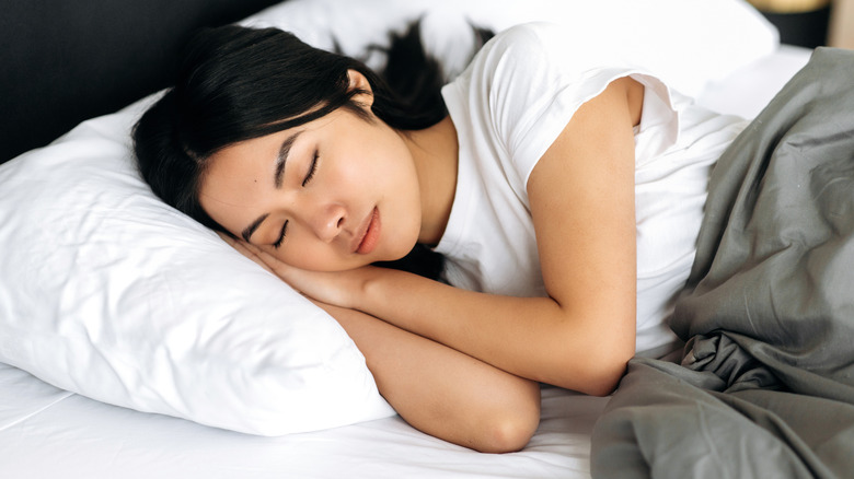 woman who is sleeping