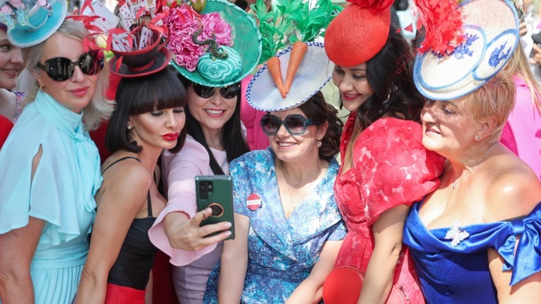 Racegoers attending Royal Ascot on day one