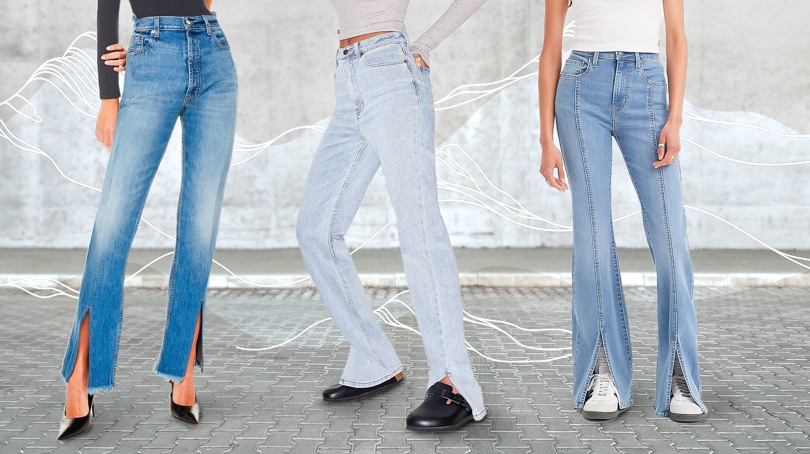 Split-Hem Jeans Are The Cool-Girl Denim Trend For Fall 2023