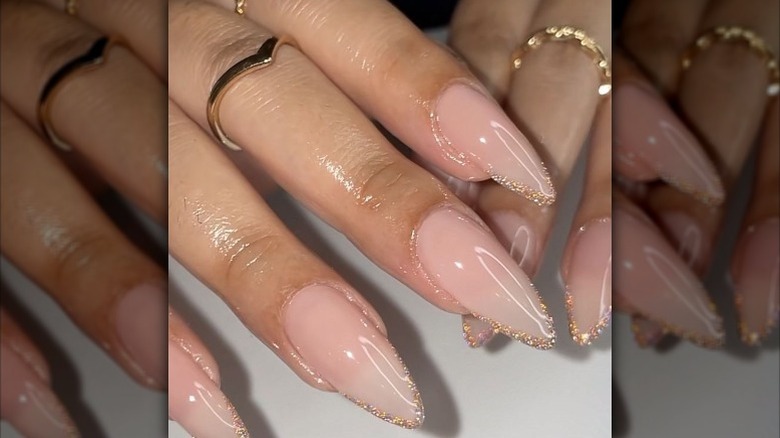 gold French tip